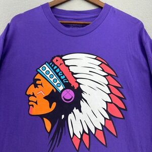 Black Scale Blvck Chief Purple Long Sleeve T Shirt Native American SZ L USA